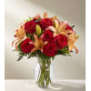 The FTD Fall Fire Bouquet Vase Arrangement - Premium. An arrangement by Balloon Bouquets Plus.