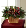 Christmas Coziness Basket - Standard. An arrangement by Balloon Bouquets Plus.