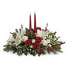Christmas Wishes Centerpiece TF - Premium. An arrangement by Belak Flowers.