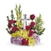 Teleflora Crystal Cross Arrangement premium