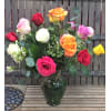 Mixed Color Roses - Deluxe. An arrangement by Deep Creek Floral.