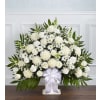 White Floor Basket Arrangement premium