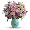 Teleflora's Blushing Aqua Spring premium