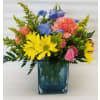 Blue Wonder Cube - Premium. An arrangement by Clemmons Florist Inc..