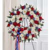 Standing Wreath- Red, White & Blue premium