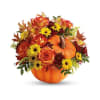 Teleflora's Warm Fall Wishes Bouquet Flower Arrangement - Deluxe. An arrangement by Triple A Florist.
