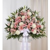 Heartfelt Sympathies™ Standing Basket- Pink & White premium