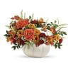 Enchanted Harvest in Pumpkin - Standard. An arrangement by Belak Flowers.