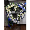 Royal Blue and White Open Heart deluxe