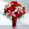 lilly and rose vase deluxe