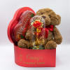 Eternal Rose and Teddy Bear with Chocolate deluxe