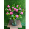 Hot Pink Roses in a Vase standard