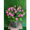 Hot Pink Roses in a Vase deluxe