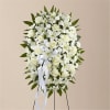 Exquisite Tribute Standing Spray with Bow premium