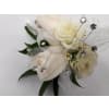 Ivory Rose Corsage with Crystal standard