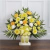 Heartfelt Tribute Basket Yellow and White standard