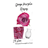 Deep Purple Roses Arranged in a Vase premium