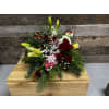 Designers Choice Festive Centerpiece - Premium. An arrangement by The Farm and Floral Market.