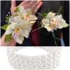 Perfect Pair Orchid Wrist Corsage and Boutonniere deluxe