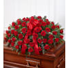 Garden Casket Spray All Red Roses standard