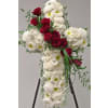 Sympathy Cross w/roses deluxe