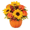 Garden Sunny Fall - Deluxe. An arrangement by Garden Florist.