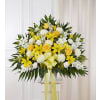 Standing Basket - Yellow and White deluxe