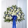 Standing Basket - Blue and White deluxe