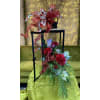 Festive Christmas Lantern - Deluxe. An arrangement by Fellows Fernlea Flowers.