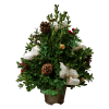 Christmas Holiday Boxwood Tree - Standard. An arrangement by Flowers Plus.