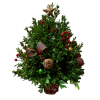 Christmas Holiday Boxwood Tree - Premium. An arrangement by Flowers Plus.