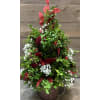 Table Topper Ruby Red - Premium. An arrangement by Donato's Floral.