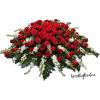 Eternally Yours Red Rose Casket Spray deluxe