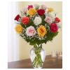 Rose Elegance Premium Long Stem Assorted Roses, 12, 24, 36 premium