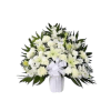 Heartfelt Sympathies™ White Standing Sympathy Basket standard