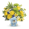 Garden's Joyful Blue Bear Bouquet premium