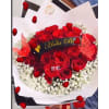 Red Roses wrap Bouquet premium