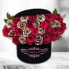 gold and red rose French box premium