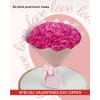 Pink premium roses bouquet (12, 25 or 50 roses) - Premium. An arrangement by Lux Flower Box.