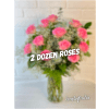 Pink Roses In A Vase - Premium. An arrangement by Brooklin Floral and Garden Shoppe Inc..