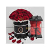 Red Rose box with Glamour Bear premium