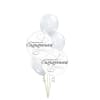 2 Hearts Engagement Classic Balloon Bouquet - Standard. An arrangement by Balloon Bouquets Plus.