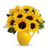 Sunny Day Pitcher of Sunflowers deluxe