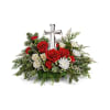 TF Joy of light Crystal Cross - Standard. An arrangement by Nicol Florist.