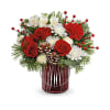 The Merry Glow Bouquet - Deluxe. An arrangement by Jennifer's Flowers and Gifts.