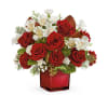 Scarlet Splendor - Premium. An arrangement by Jennifer's Flowers and Gifts.