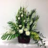 White Lover Basket - Standard. An arrangement by Jennifer's Flowers and Gifts.