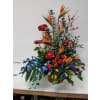 Blue Orchids With Birds - Standard. An arrangement by Jennifer's Flowers and Gifts.