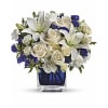 Serenity in White - Premium. An arrangement by Brasco Florist.