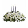 Silver Elegance Centerpiece - Premium. An arrangement by Fendley Florists.